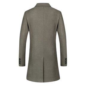 Casual Wear Woolen Overcoat 4 Colors - Cloudstyle
