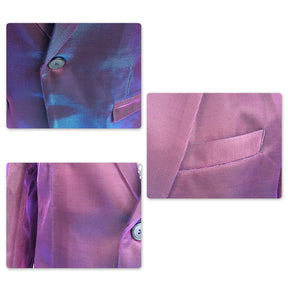 Slim Fit Gradient Ramp Blazer Purple