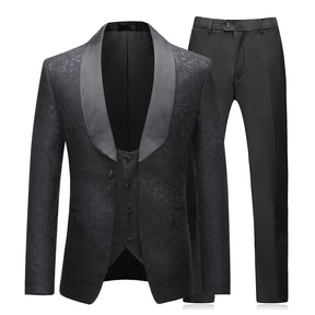 3-Piece Slim Fit Dress Suit 2 Colors - Cloudstyle