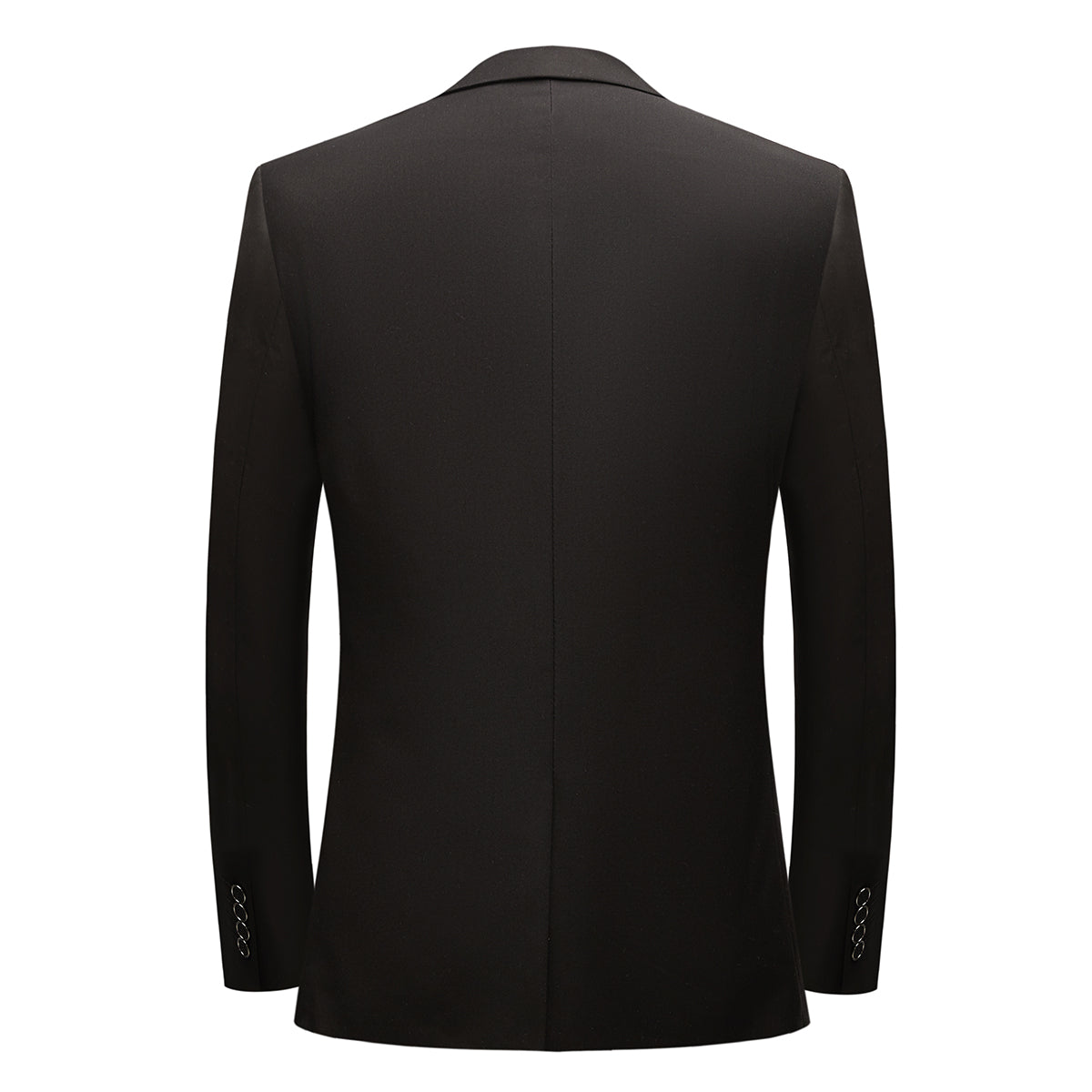 3-Piece One Button Suit Slim Fit Black Suit