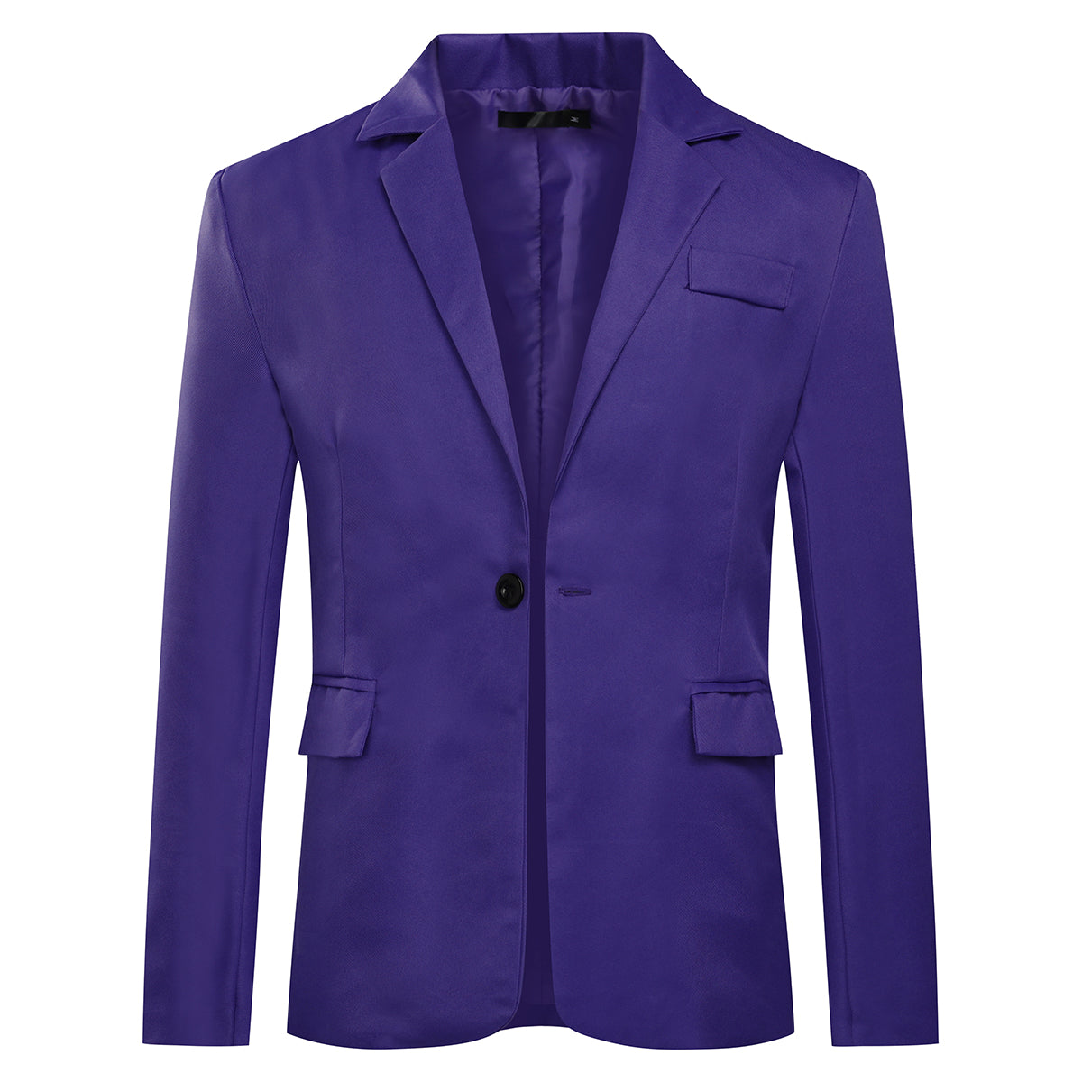 Men's Slim Fit Casual Blazer Jacket Purple