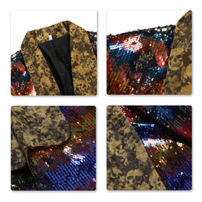 Modern Fit Sequin Blazer motley - Cloudstyle