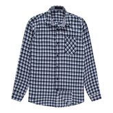 Slim Fit Plaid Twill Shirt Navy