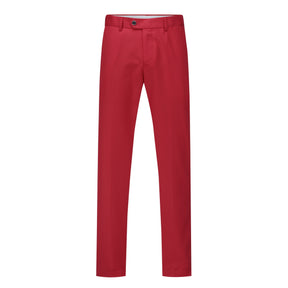 Slim Fit One Button Casual Red 3-Piece Suit