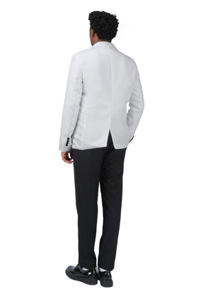 Men's Casual Suit Jacket Slim Fit Lightweight Blazer Coat White