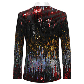Shiny One Button Casual Sequin Party Jacket
