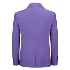 2-Piece Slim Fit Notched Lapel Violet Suit
