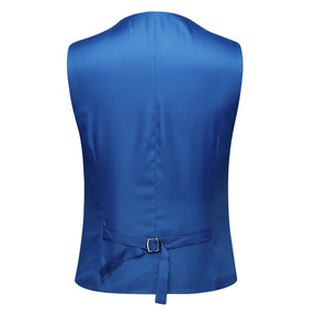 3-Piece Slim Fit Classic Casual RoyalBlue Suit