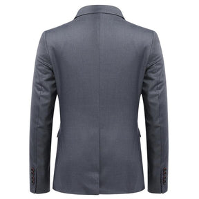 Nardo Grey 3-Piece Suit Slim Fit Two Button Suit