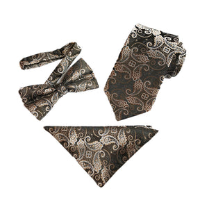 Paisley Floral Bow Tie Set For Suits 11 Styles - Cloudstyle