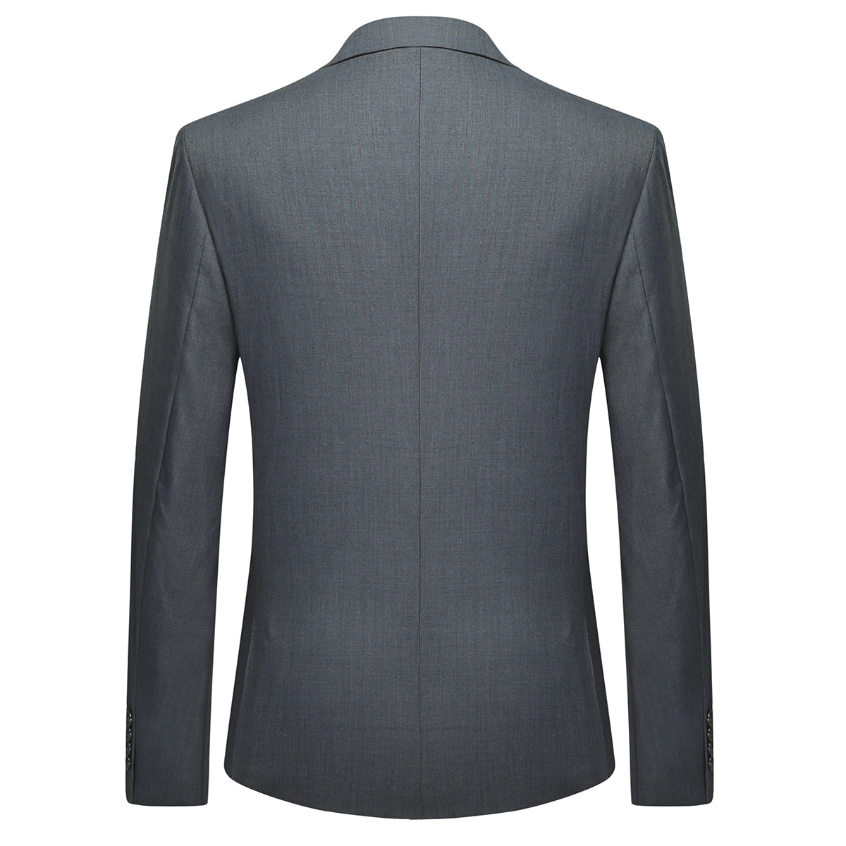 Mens 2-Piece Slim Fit Two Button Grey Suit - Cloudstyle