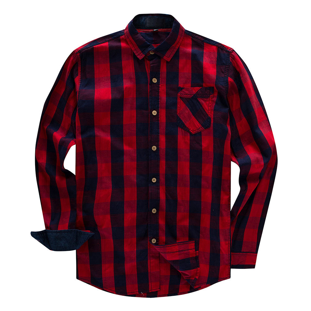 Slim Fit Check Casual Shirt 3 Colors - Cloudstyle